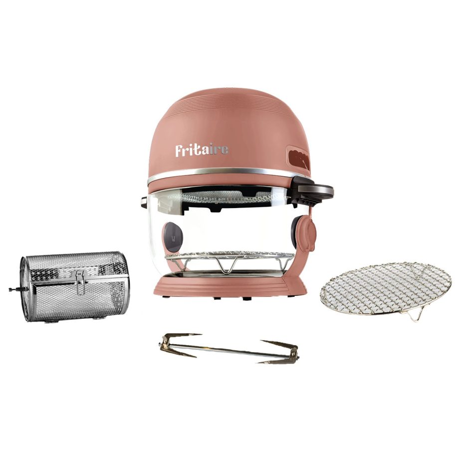 Fritaire Airfryer Mauve Rose med 4,8 L glasskål
