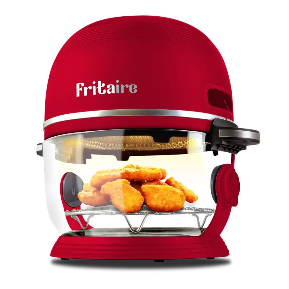 Fritaire Airfryer Röd med 4,8 L glasskål