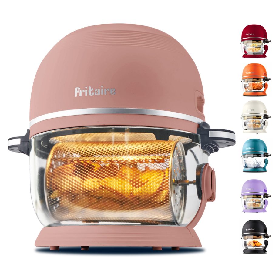 Fritaire Airfryer Mauve Rose med 4,8 L glasskål