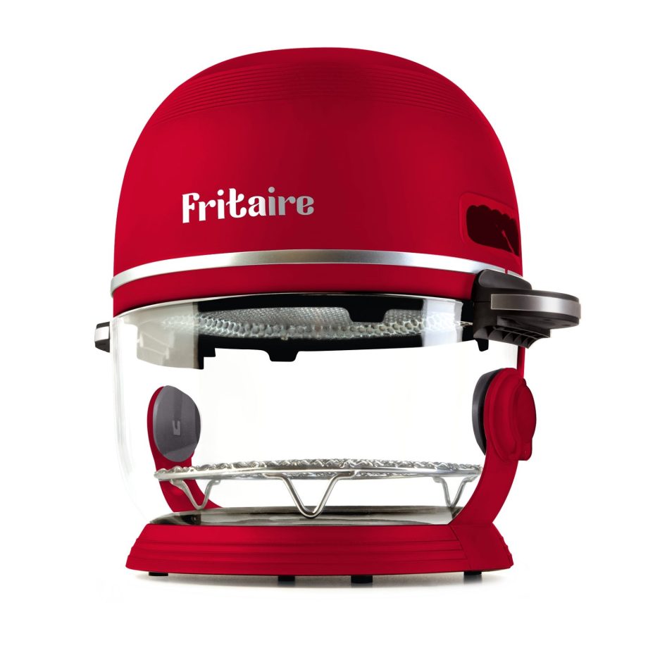Fritaire Airfryer Röd med 4,8 L glasskål