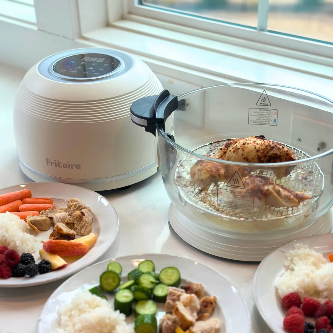 Fritaire airfryer med glasskål